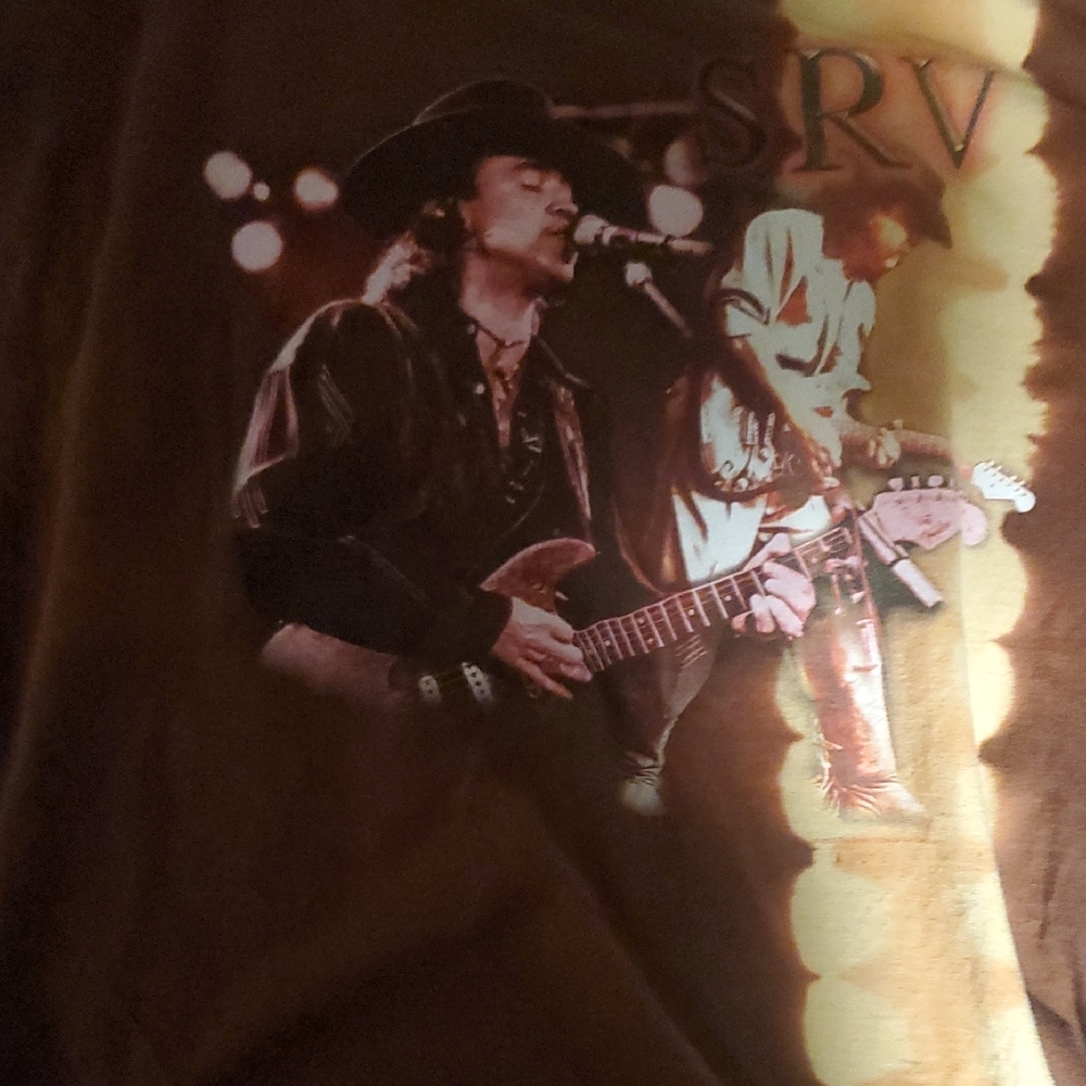 SRV Graphic Tee in Brown XL and Black L